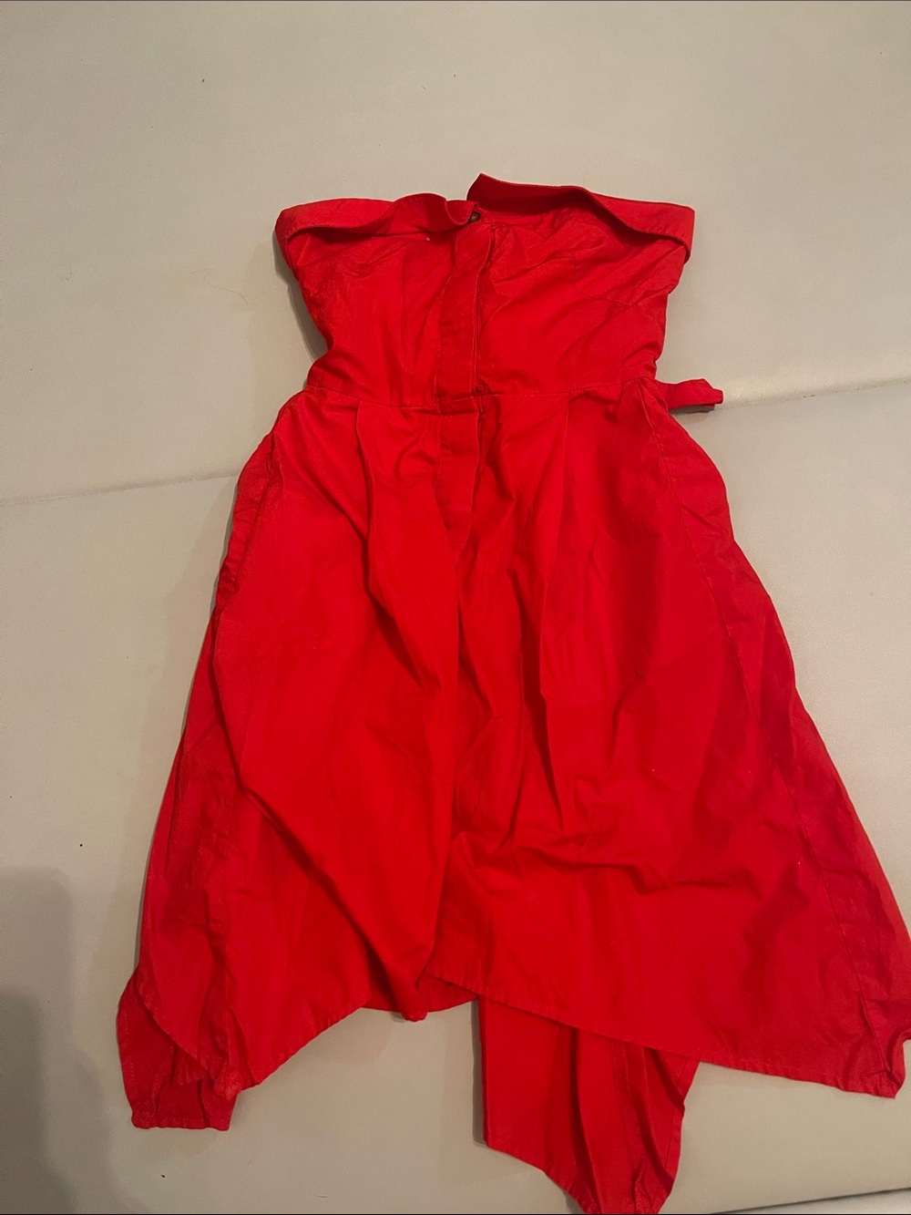 Strapless Red Women's Dress - Fun Flirty Summer Style